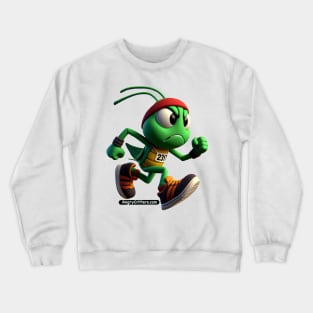 Angry Critters - Grasshopper Runner Crewneck Sweatshirt